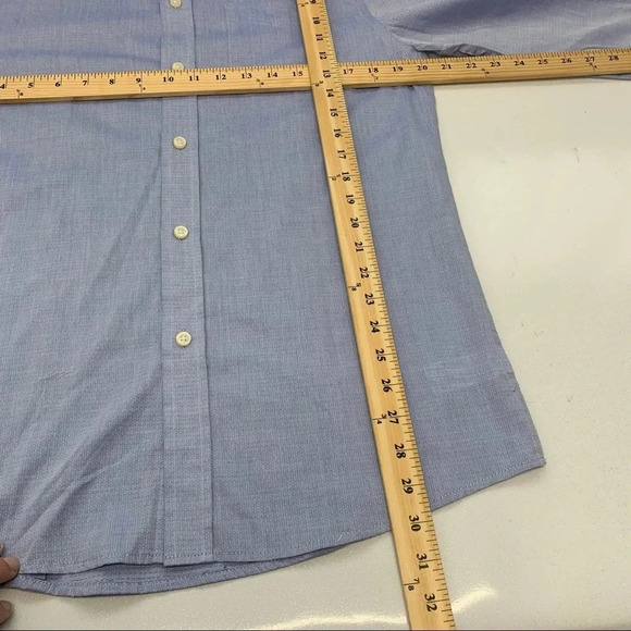 Jachs Mens Dress Shirt‎ 15.5 32-33 Light  Blue New Long Sleeve Casual Business - Picture 11 of 11
